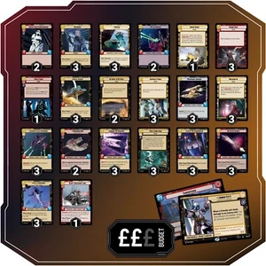 MAZO COMPLETO Jango Fett Tarkintown LISTO PARA JUGAR Star Wars Ilimitado SWU TWI ££ - Imagen 1 de 2