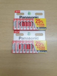 20 x AA NUEVAS BATERÍAS DE CARBONO DE ZINC GENUINO PANASONIC R6 1.5V - SOLO £5.39 CORREO GRATUITO - Imagen 1 de 1