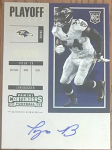 2017 Panini Contenders Playoff Ticket Autograph Tyus Bowser #193 #’d 02/99 - Picture 1 of 3