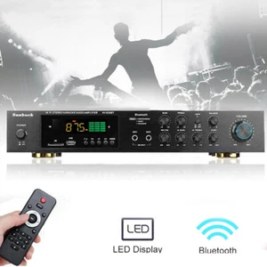 600W Verstärker Stereo Amplifier HIFI Digital Bluetooth FM USB Vollverstärker - Bild 1 von 8