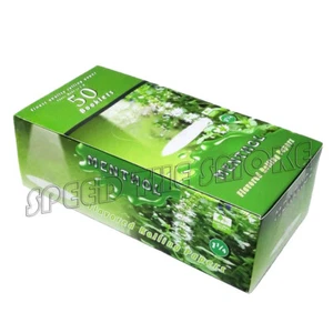10 Booklets MENTHOL Flavored Cigarette Rolling Paper 500 Papers 78×44mm Smoking - Picture 1 of 4