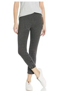 Daily Ritual Women's Side-Zip Ankle-Length Pants, Black/White Herringbone, M - Picture 1 of 2