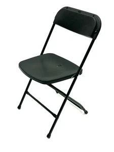 Black Folding Chairs, Black Event Chairs, Fold Flat Chairs, Sams - Picture 1 of 6