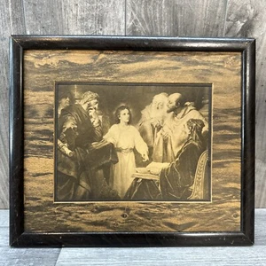 RARE VINTAGE FRAMED CHRIST IN THE TEMPLE by Henrich Hoffman 1931? - Picture 1 of 12