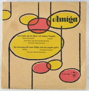 ARTIE MANN & COLUMBIA QUARTETT / EICHENBERG - Die Liebe Ist Ein Buch .. 7" AMIGA - Picture 1 of 6