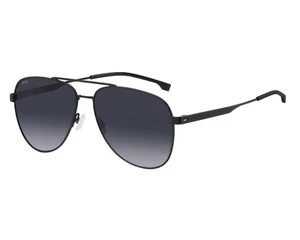 HUGO BOSS 1641/S 003 Herren Pilot Sonnenbrille Schwarz matt / Grau 60-1 4-150 - Bild 1 von 5