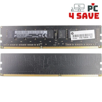 Micron 4GB 1Rx8 PC3-14900E DDR3 1866MHz ECC Unbuffered DIMM Workstation Memory - Image 1 of 2