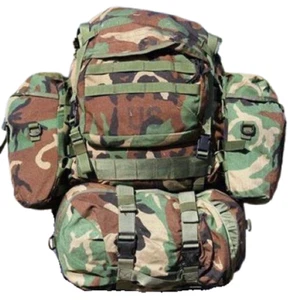 USGI MOLLE II Large Rucksack Complet Woodland Camo with Sustainment Pouches - Picture 1 of 6