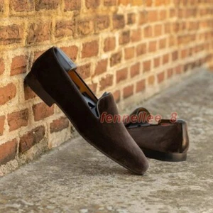 New Red Bottom Breathable Slip-On Casual Shoes Handmade Men Dress Shoes New US - Picture 1 of 17