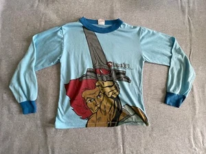 Vintage 1985 Sears Thundercats Blue Long Sleeve Shirt Youth sz 8-10 Made In USA - Picture 1 of 8