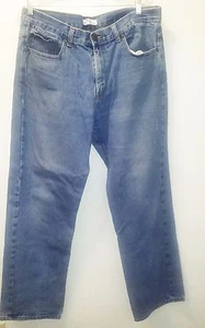 Pantalones de mezclilla para hombre Blue Mountain talla 36 x 32 lavado medio 5 bolsillos #19-R009 MC - Imagen 1 de 9