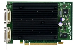 PNY Nvidia QUADRO NVS 440 256MB Pcie X16 GDDR3 Two DMS-59 +2x Cable DVI VGA - Picture 1 of 1