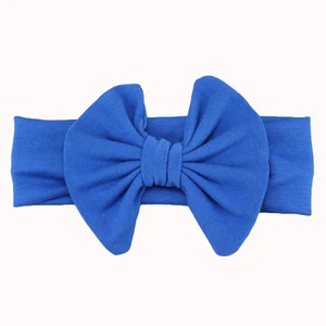 Baby Child Girl Kid Cotton Bow Elastic Turban Headband Flower Hair Head Band  - Picture 1 of 20
