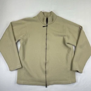Timberland Wool Blend Jacket Coat Men’s XL Tan Beige Full Zip High Neck Heavy - Picture 1 of 8