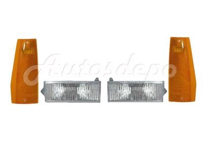 Pacote para 84-96 Jeep Cherokee luz marcador lateral luz de sinalização de estacionamento 4 peças - Imagem 1 de 4