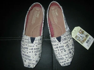 Tom's Women's Classic "Be Inspired" Wheat Canvas Espadrille. Sz 8. New w/tag - Bild 1 von 4