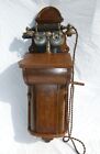 Antique - Ericsson - Electrisk Bureau - Wall Telephone  - Wooden Wall Phone