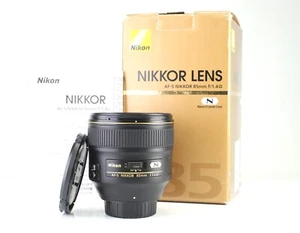 Nikon AF-S 85mm F1.4 G N Nikkor Prime Lens for DSLR Boxed Front & Rear Caps - Picture 1 of 13
