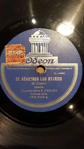 TANGO 78 rpm RECORD Odeon ORQUESTA TÍPICA F. CANARO Se acabaron los Otarios /... - Picture 1 of 2