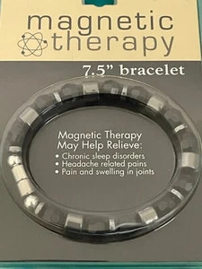Black Magnetic Therapy Bracelet May Help Relieve Joint Pain & Other Pain New - Picture 1 of 2