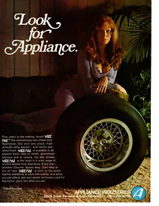 1973 APPLIANCE WIRE MAG WHEEL ~ ORIGINAL PRINT AD - Bild 1 von 1