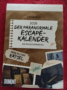 Kalender 2025 Der paranormale Escape-Kalender von Stefan Heine 14,8x21cm - Bild 1 von 5