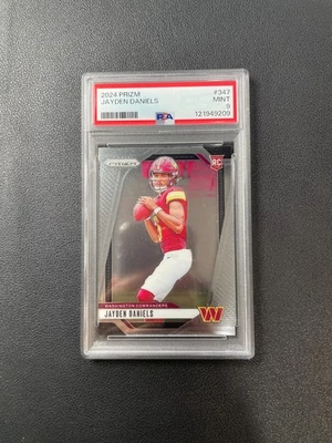 2024 Prizm Football Jayden Daniels Rc Rookie Base PSA9 BJPHA - image 1 of 2