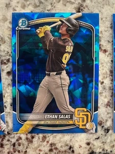 2025 BOWMAN CHROME SAPPHIRE PROSPECT CARD SAN DIEGO PADRES ETHAN SALAS #BCP-169 - Picture 1 of 1