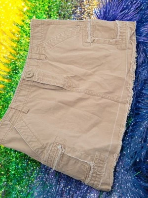 *0438 Minifalda Carga Flecos Caqui Mujer 8 Foto 1 de 2