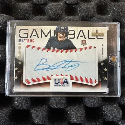 2014 Panini USA BOX SET BRICE TURANG GAME Ball AUTOGRAPH / AUTO BREWERS  #01/25  - Image 1 of 4