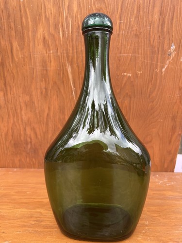 Vintage Demijohn Wine Bottle With Wicker Basket 14