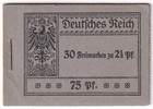 Deutsches Reich 1916 Germania Markenheftchen MH 6 A * / ** (Mi. für ** 1500,-€)