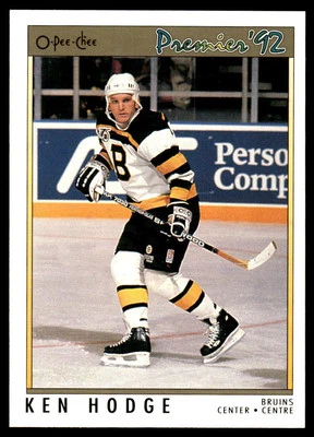 1991-92 O-Pee-Chee Premier #41 Ken Hodge Boston Bruins Hockey Card - Image 1 of 2