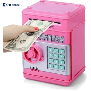 Kreative Elektronische Spardose für Kinder – Sicherer Mini-Geldautomat in Rosa - Bild 1 von 10