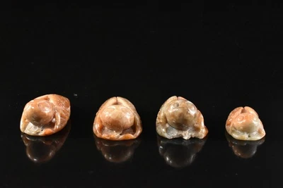 T1769: ESTATUA DE CIGARRA japonesa de piedra jade/joyas venta de paquete arte budista Foto 1 de 4