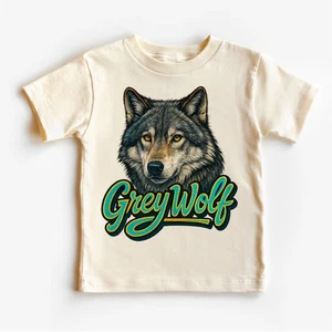 Grey Wolf Wildlife Shirt - Animal Tee - Picture 1 of 7