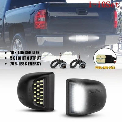 CONJUNTO DE LUZ DE PLACA DE LED PARA CHEVY SILVERADO GMC SIERRA 1500 2500 1-10 - Imagem 1 de 4