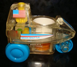 TONKA MOON SHUTTLE CAR Space Toy Plastic People Kids Kinderspielzeug US Flag - Bild 1 von 5