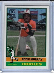 2021 Topps 70th Anniversary Celebration Eddie Murray 1976 SP Through the Years