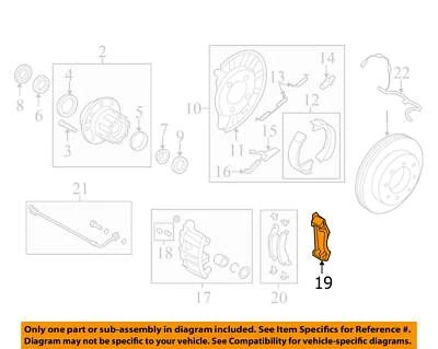 FORD OEM 15-24 E-450 Super Duty Brake Components-Caliper Mount 8C2Z2B511B - Изображение 1 из 2