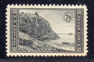 US STAMP #746 --- 7c NAT'L PARK - VF-XF - MINT - GRADE 85 (APPARENT 98) - Picture 1 of 2