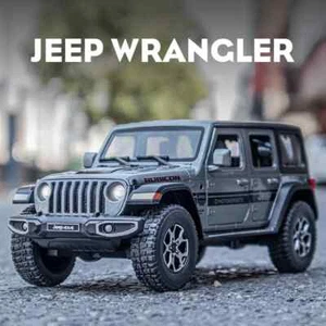 Modellino auto 1:22 Jeeps Wrangler Rubicon lega pressofuso veicolo giocattolo regalo luce sonora - Foto 1 di 11