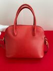 Celine Tote Bag 2way Leather Red Authentic women Bag Used From Japan