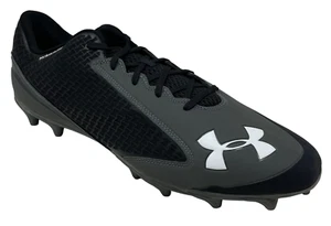 Botines de fútbol americano para hombre Under Armour Nitro Low MC negros/grises - Imagen 1 de 5