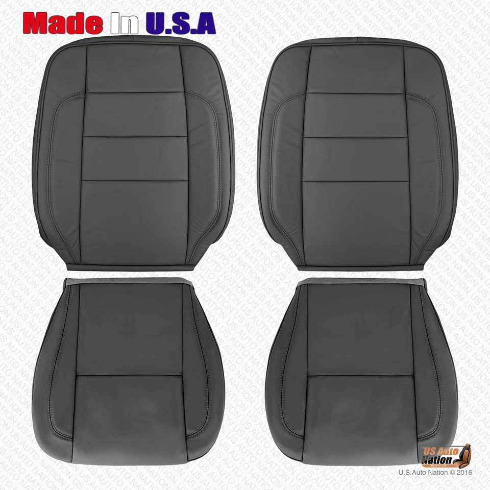 Fits 1998 - 2005 Lexus GS300 GS400 GS430 Driver Passenger Leather Seat Cover Blk - Image 1 of 1