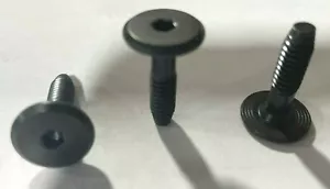 100pc 1/4-20x 1" Black Steel Furniture Connector Bolts Hex FLAT ALLEN HEAD - Picture 1 of 3