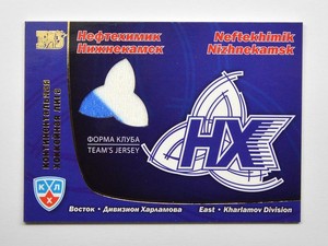 2010-11 KHL Neftekhimik Nizhnekamsk Team Logo Jersey Card
