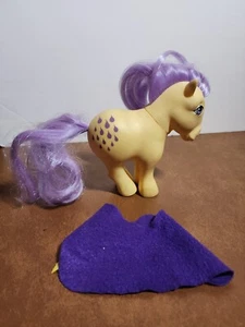 My Little Pony Lemon Drop G1 Rare Yellow Purple Raindrops Vintage 1982 with Cape - Picture 1 of 13