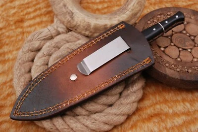 AH DAMASCUS 8"CUSTOM HAND MADE PURE LEATHER SHEATH FOR DAGGER BLADE KNIFE AH-1357