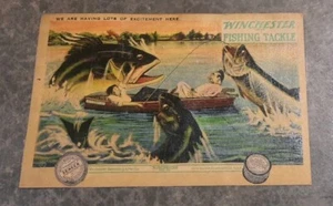 Vintage Original Winchester Angelgerät nicht verschickt Postkarte New Haven Conn. selten - Bild 1 von 4